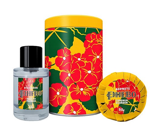 Phebo Kit Latinha Colônia e Sabonete Barra Gerânio Bourbon