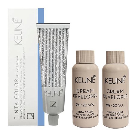Tinta Keune 1511 Louro Super Cendré + 2 Developer 20vol