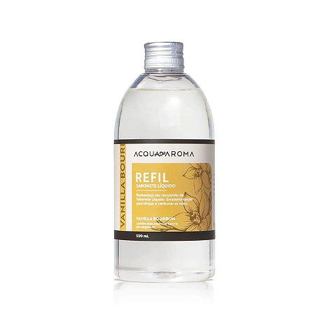 Refil Sabonete Líquido Vanilla Bourbon Acqua Aroma 500ml
