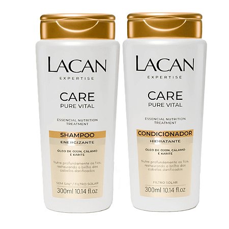 Lacan Kit Shampoo Energizant + Condicionador Care Pure Vital