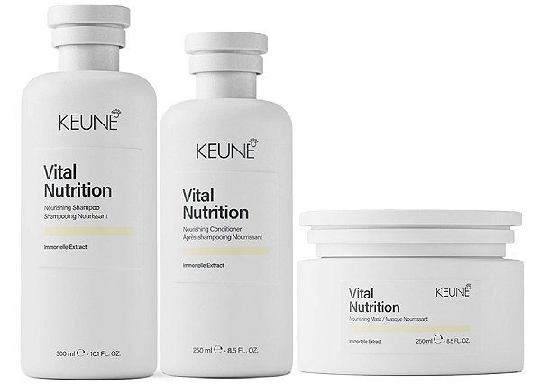 Keune Vital Nutrition - Kit Shampoo Condicionador e Máscara