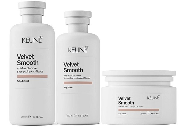 Keune Velvet Smooth - Kit Shampoo Condicionador e Máscara