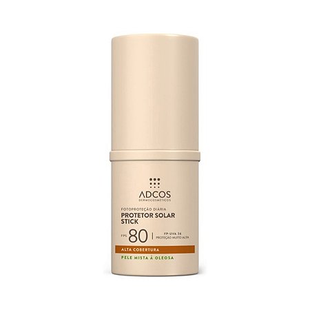 Adcos Protetor Solar Stick FPS80 Pele Mista 3.0 Nude 9299