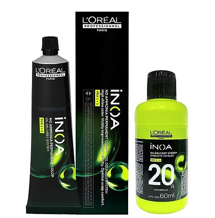 Tinta Inoa Loreal 5.32 Castanho Claro Dourado 60g + Ox 20vol