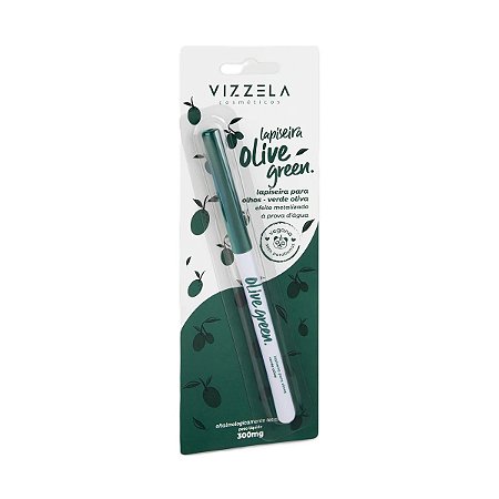 Lapiseira para Olhos Green Verde Metal Vizzela Prova D'água