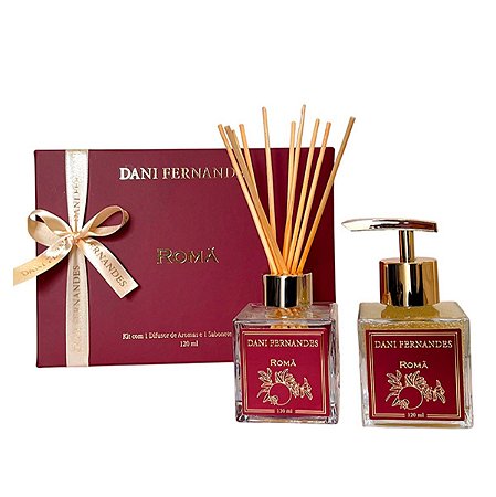 Kit Difusor e Sabonete Líquido Romã 120ml Dani Fernandes