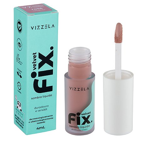 Vizzela Sombra Líquida Velvet Fix - Rosé