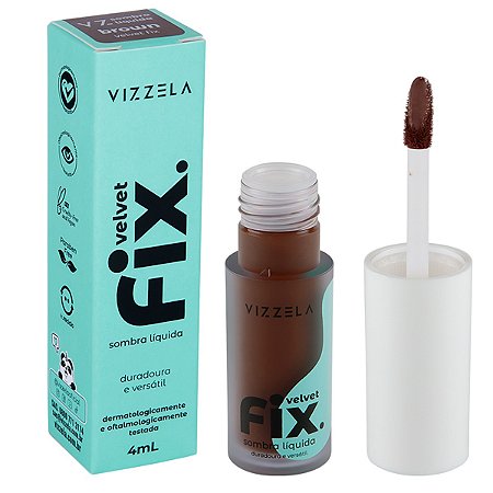 Vizzela Sombra Líquida Velvet Fix - Brown