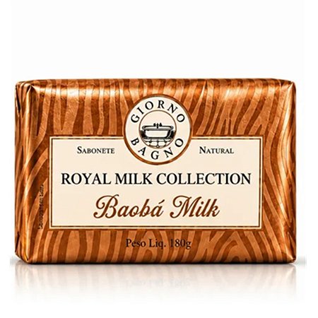 Sabonete Barra Giorno Bagno Royal Milk Colle Baobá Milk 180g