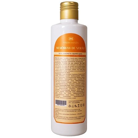 Madressenza Refil Sabonete Líquido Memórias de Verão 200ml
