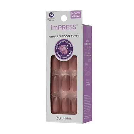 Kiss NY Impress Unhas Autocolantes Quadrado Médio - Fresh Start