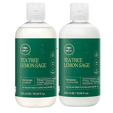 Paul Mitchell Tea Tree Lemon Sage Thickenning - Kit Shampoo e Condicionador