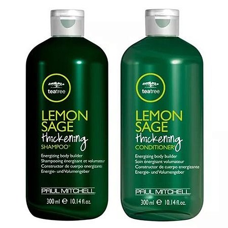 Paul Mitchell Tea Tree Lemon Sage Thickenning - Kit Shampoo e Condicionador