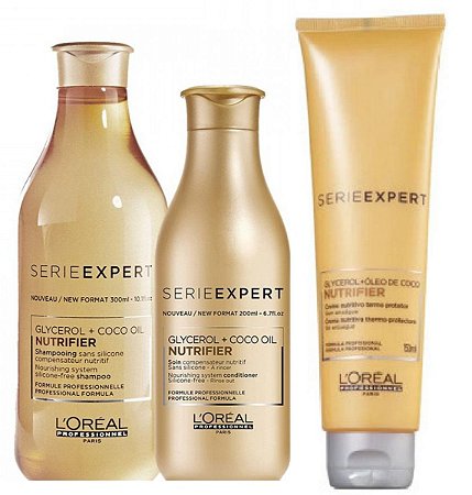 Loreal Serie Expert Nutrifier - Kit Shampoo Condicionador e Creme de Pentear