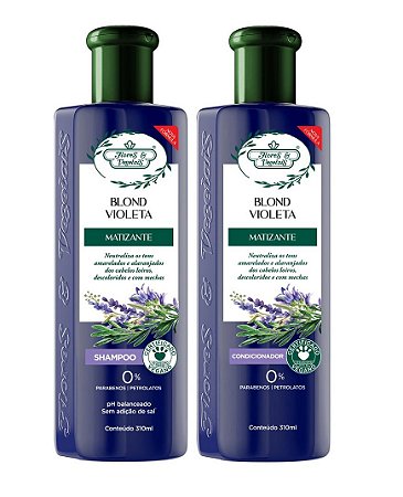 Flores e Vegetais Blond Violeta - Kit Shampoo e Condicionador