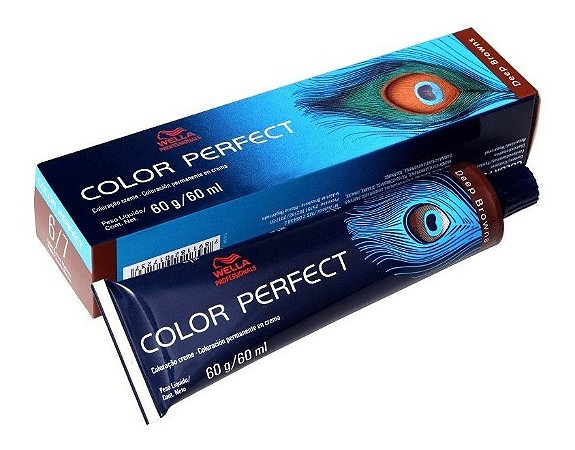 Wella Color Perfect Tinta 6/7 Louro Escuro Marrom 60g
