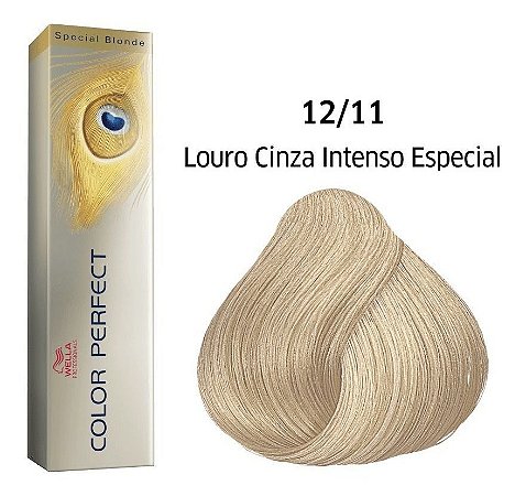 Wella Color Perfect Tinta 12/11 Louro Cinza Intenso Especial 60g