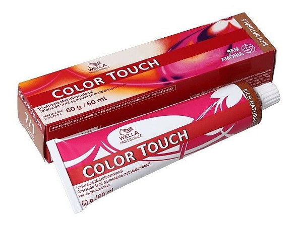 Wella Color Touch Tonalizante 7/1 Louro Médio Acinzentado 60g