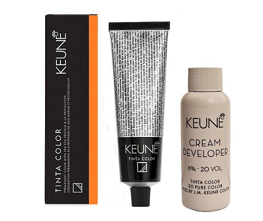 Keune Tinta Color 8.4 Louro Claro Cobre + Developer 20vol