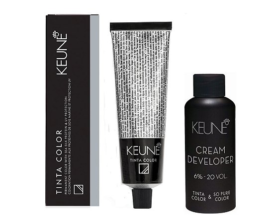 Keune Tinta Color 5.11 Castanho Claro Cinza Intenso + Developer 20vol