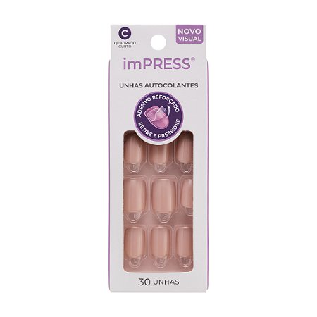 Kiss NY Impress Unhas Autocolantes Quadrado Curto - Summer Love