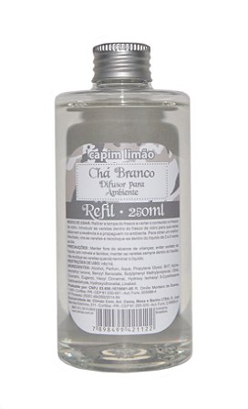 Capim Limão - Refil Difusor Chá Branco 250ml