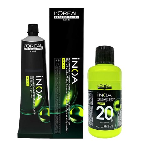 Loreal Inoa 10.1 Louro Claríssimo Cinza + Ox 20vol