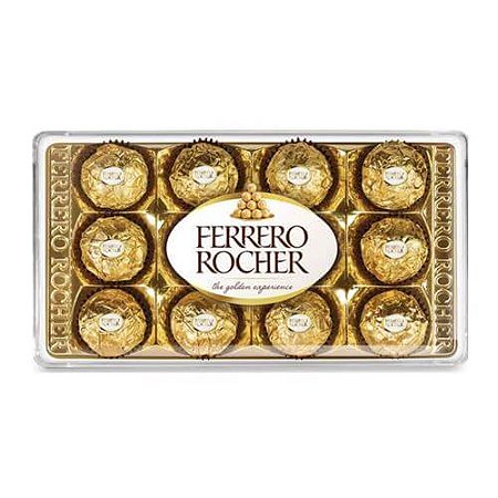 Chocolate Ferrero T12 Com 12 bombons.