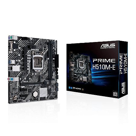 Placa Mãe Asus Prime H510M-E, Intel LGA 1200, microATX, DDR4