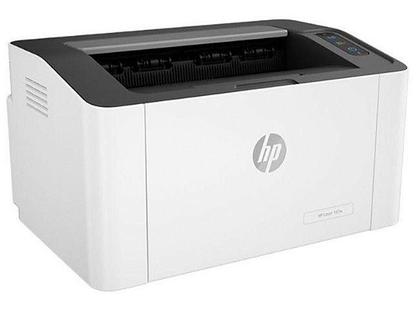 Impressora HP Laser 107W Preto e Branco Wi-Fi - USB