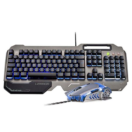 Combo Teclado e Mouse Gamer Warrior Ragnar Keon TC223