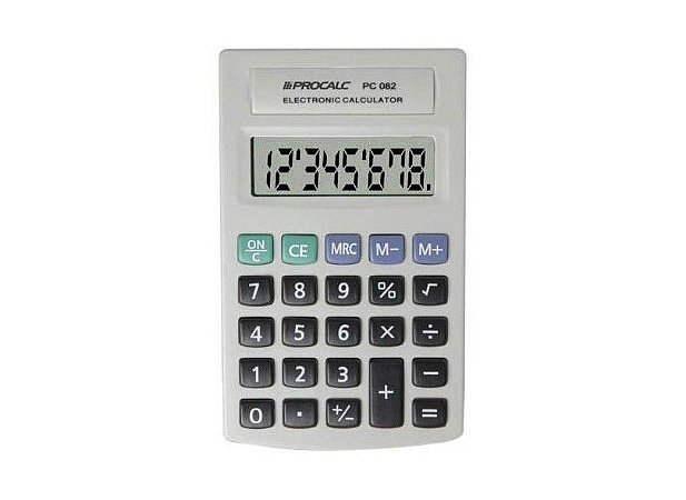 Calculadora De Bolso Procalc Pc082 C/8 Dígitos