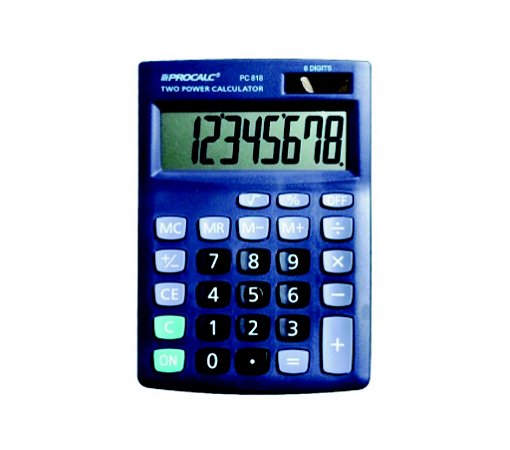 Calculadora De Mesa Procalc Pc818 C/8 Dígitos