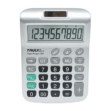 Calculadora De Mesa Truly 6001-10 C/10 Dígitos