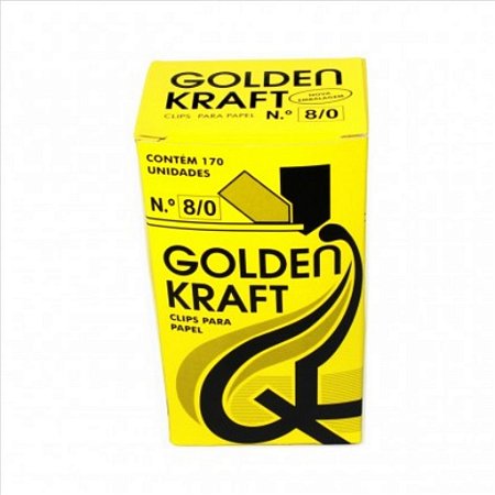 Clips P/Papel Golden Kraft N°8/0 500G