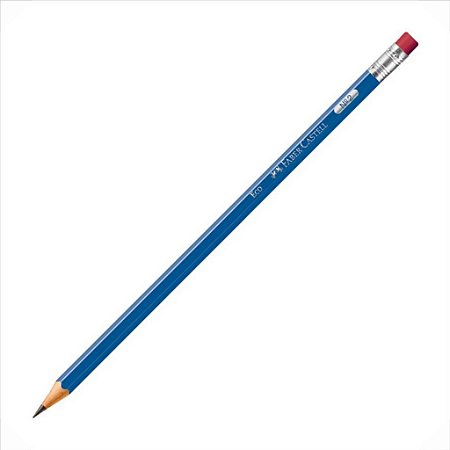 Lápis Preto Escolar Faber-Castell Max Azul C/Borracha