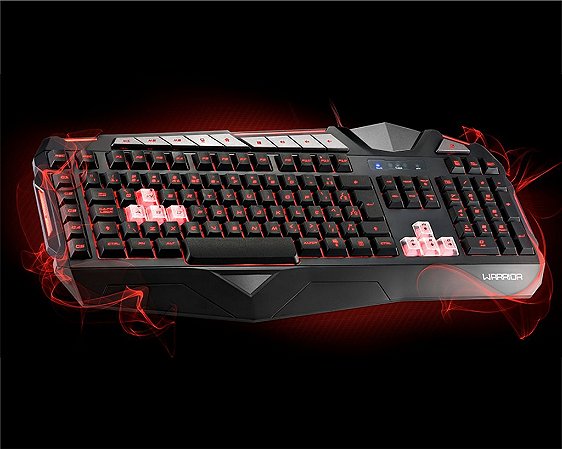 Teclado Gamer USB Multilaser Warrior LED TC209 ABNT 2