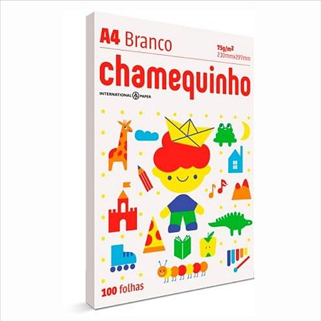 Papel Chamequinho 100F A4 75G Branco