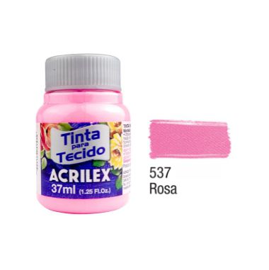 Tinta P/Tecido Fosca Acrilex 37ML Rosa 537