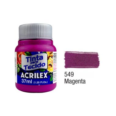 Tinta P/Tecido Fosca Acrilex 37ML Magenta 549