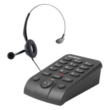 Telefone Headset Intelbras HSB50 Preto