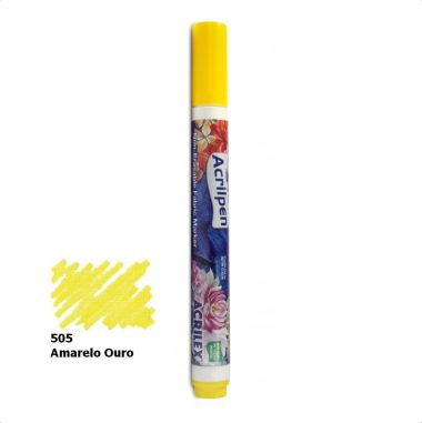 Acrilpen Tecido Acrilex Amarelo 505