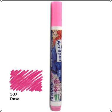 Acrilpen Tecido Acrilex Rosa 537