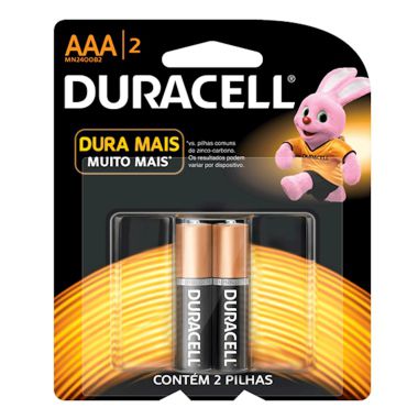 Pilha AAA Duracell C/2 Palito Alcalina
