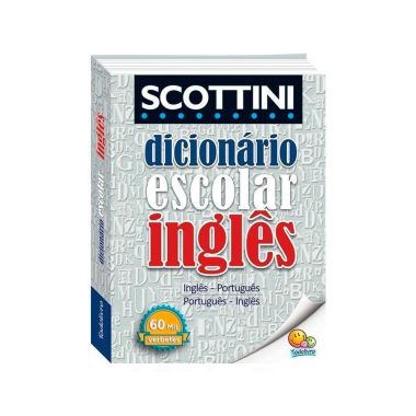Dicionário Escolar Inglês Scottini 60 Mil Verbetes