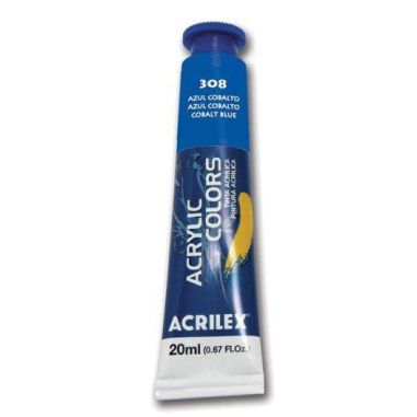 Tinta Acrylic Colors Acrilex 20ML Azul Cobalto 308