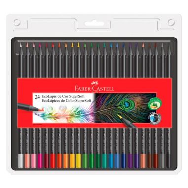 Lápis De Cor Faber Castell Supersoft C/24 Cores