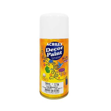 Spray Decor Paint Acrilex Branca 519 150ML