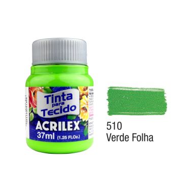 Tinta P/Tecido Fosca Acrilex 37ML Verde Folhas 510