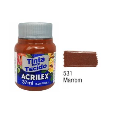 Tinta P/Tecido Fosca Acrilex 37ML Marrom 531